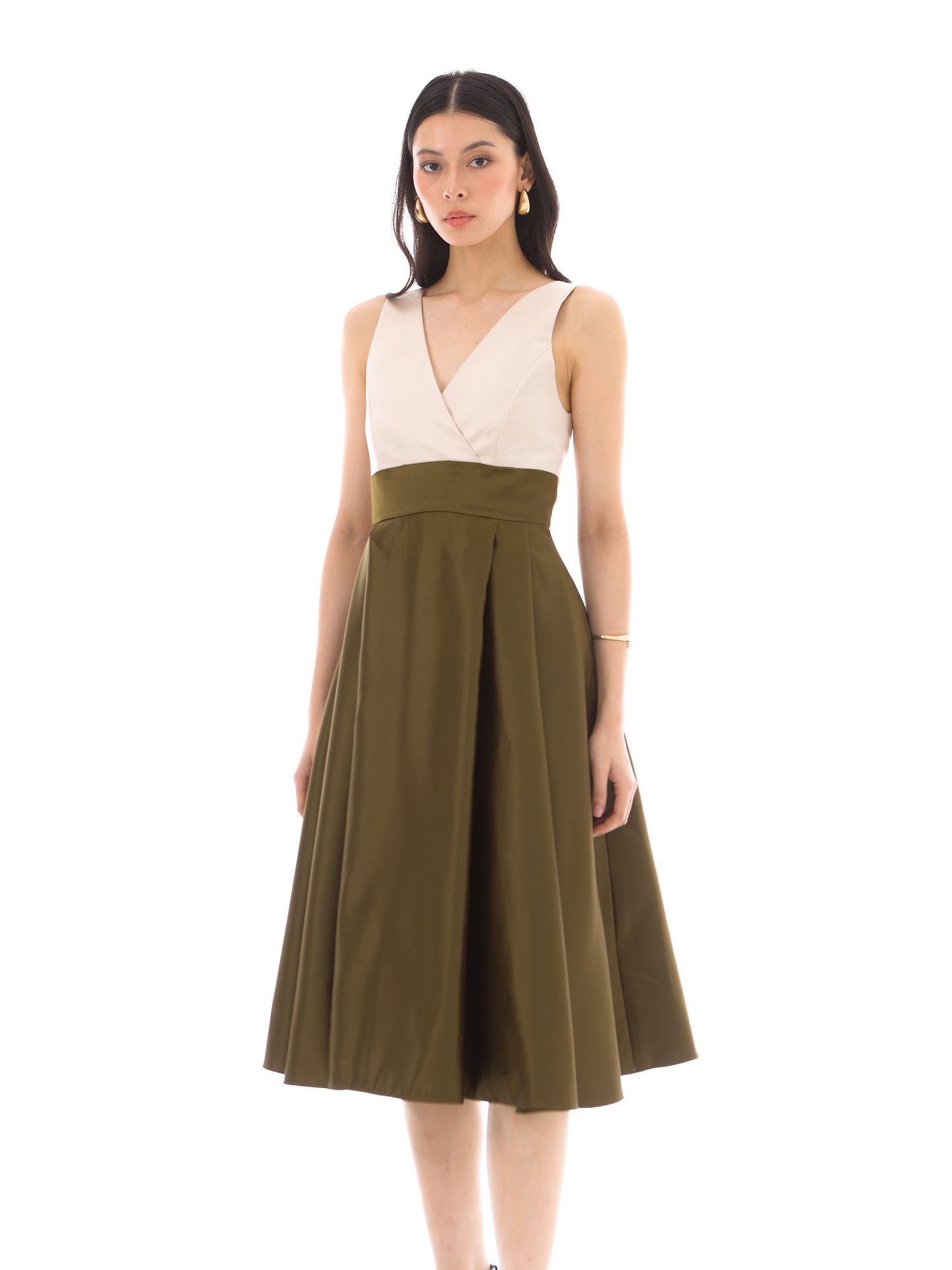 Alessia Dress in Deep Brown