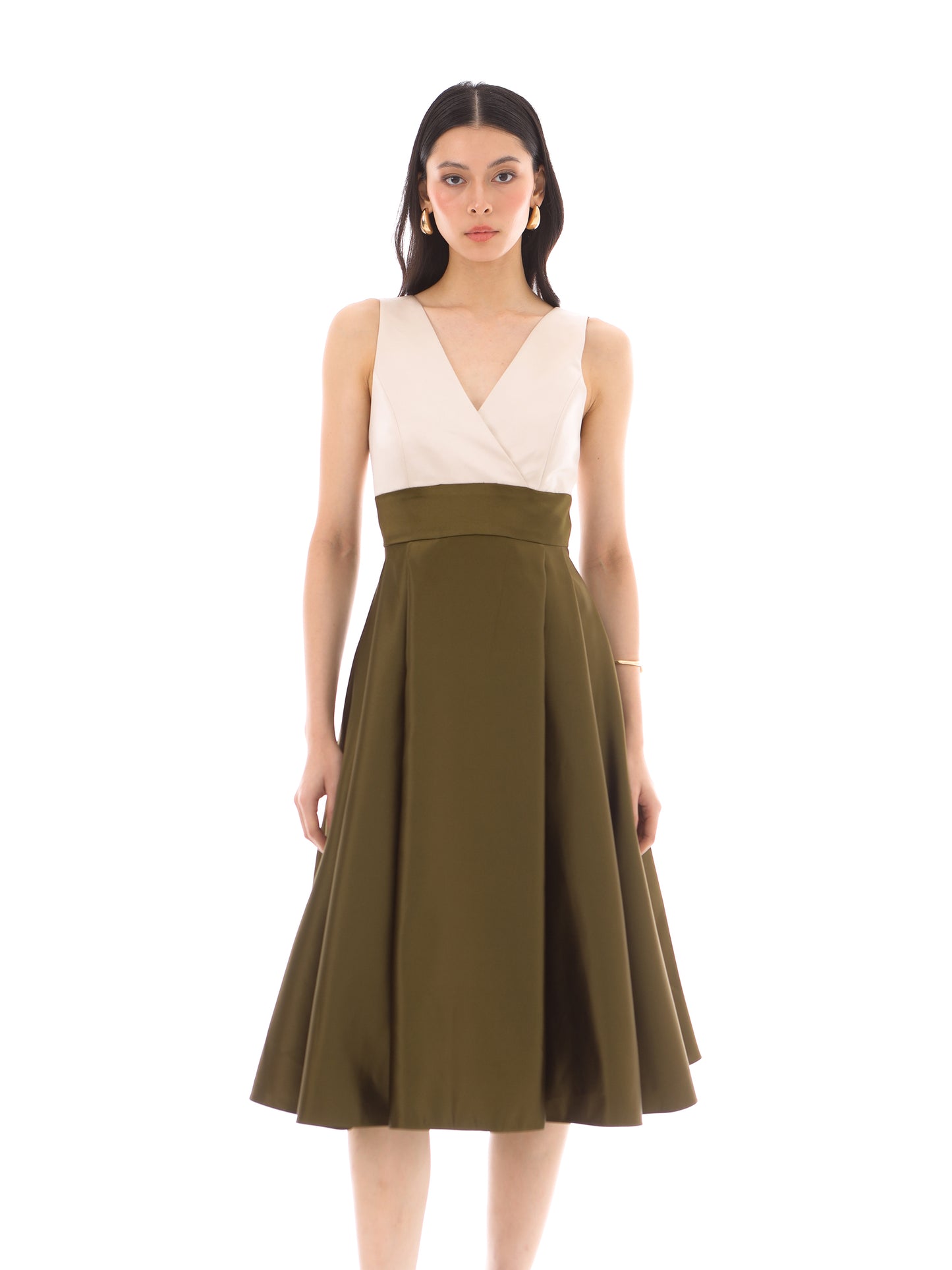 Alessia Dress in Deep Brown