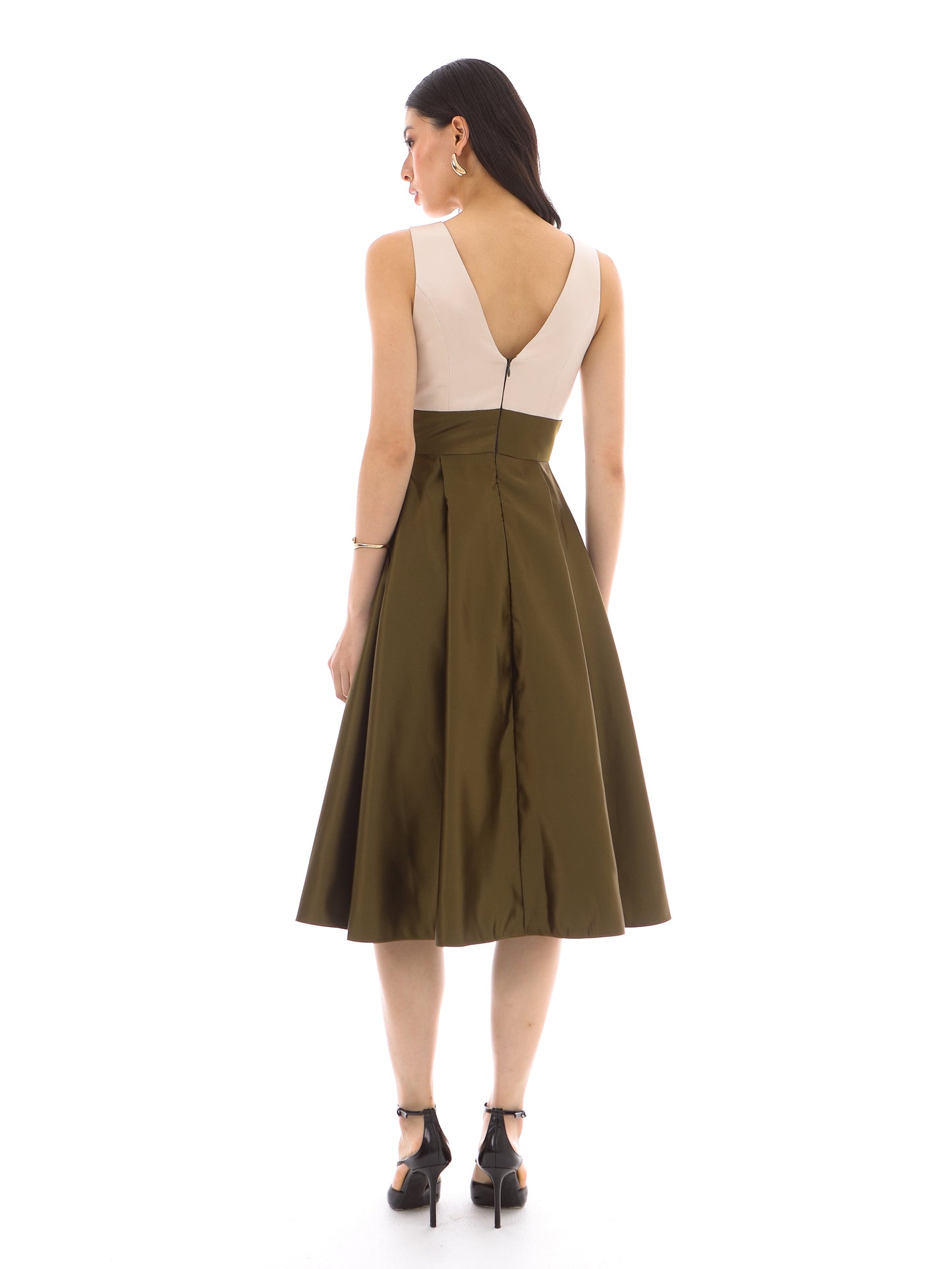 Alessia Dress in Deep Brown