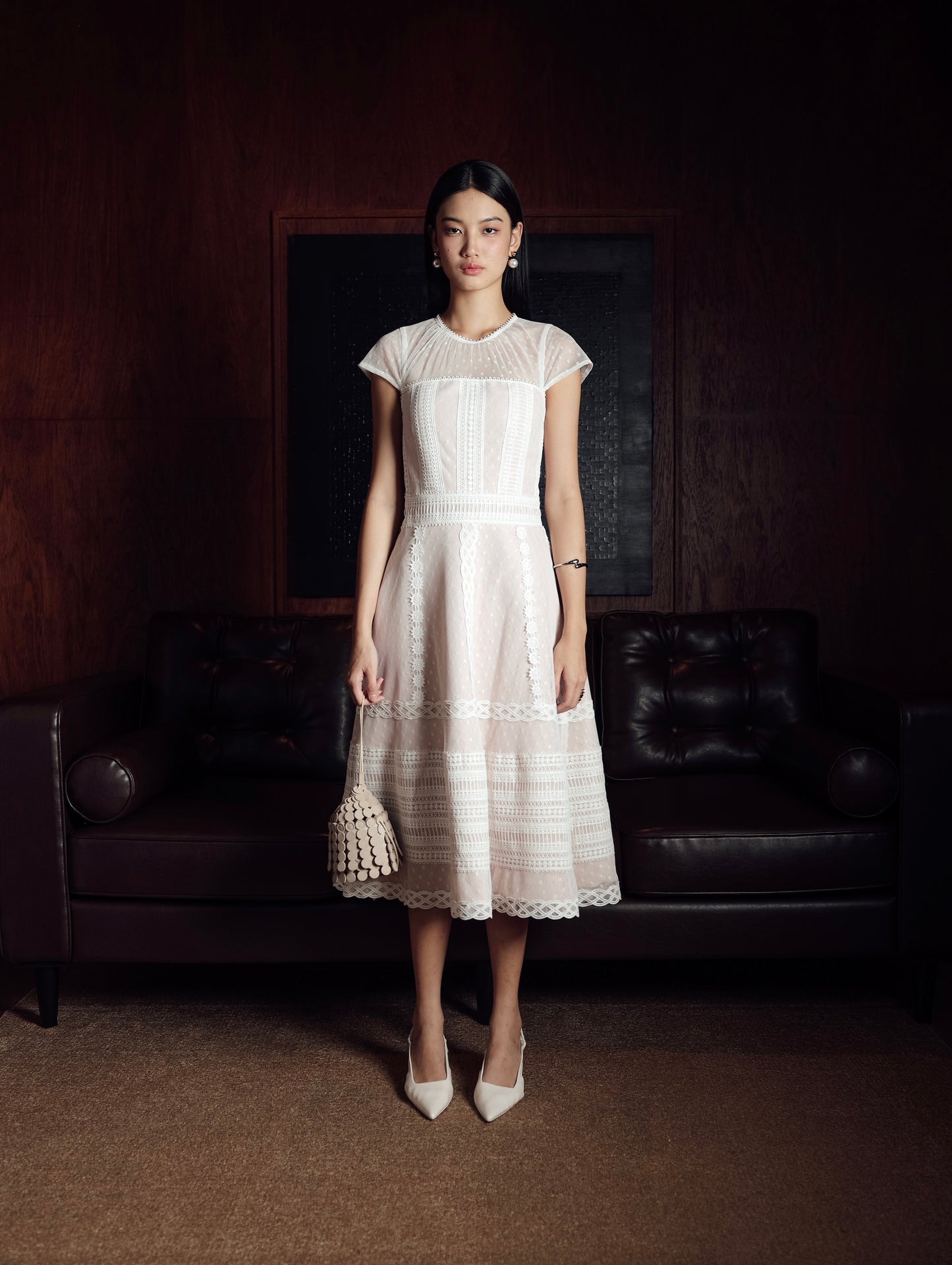 Nero Dress in White