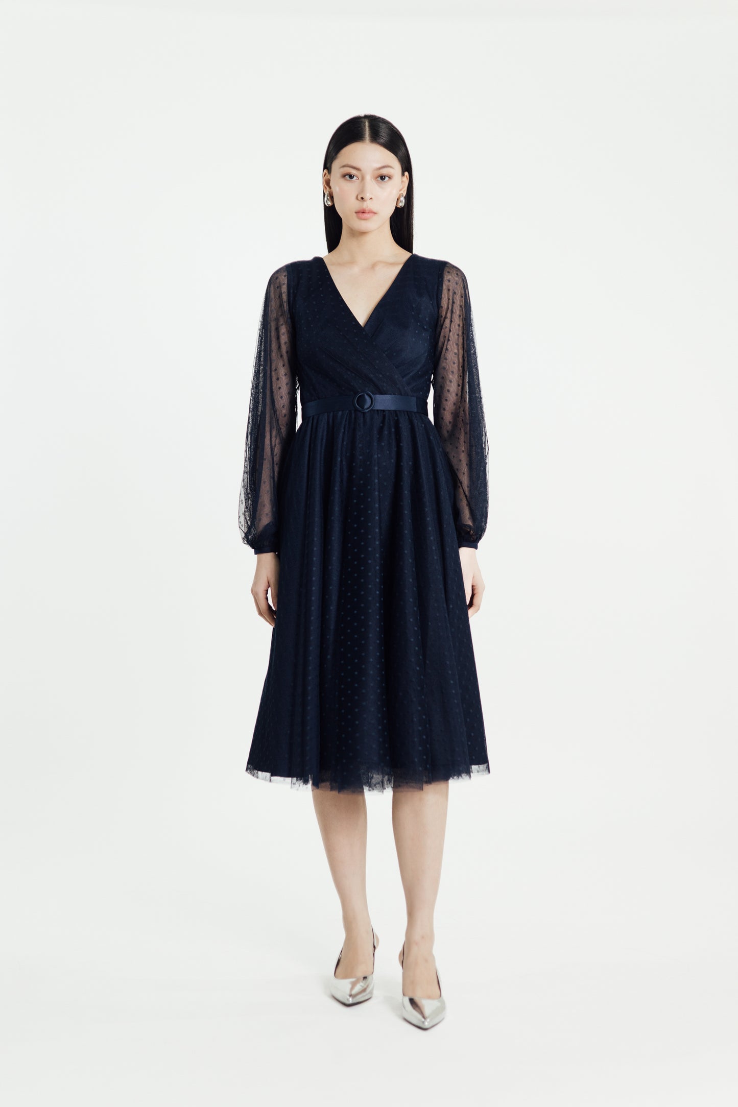 Frostine Dress in Navy