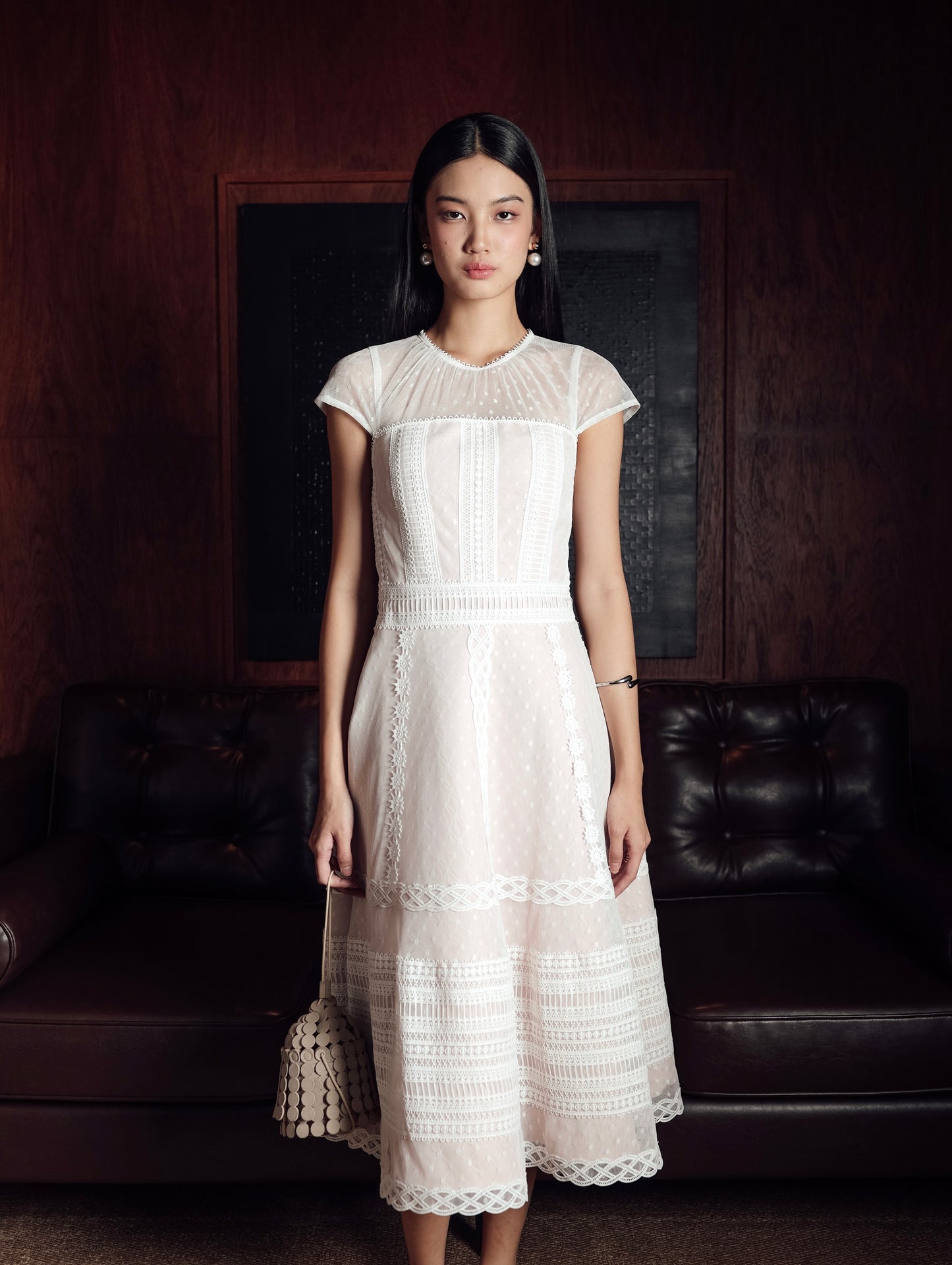 Nero Dress in White