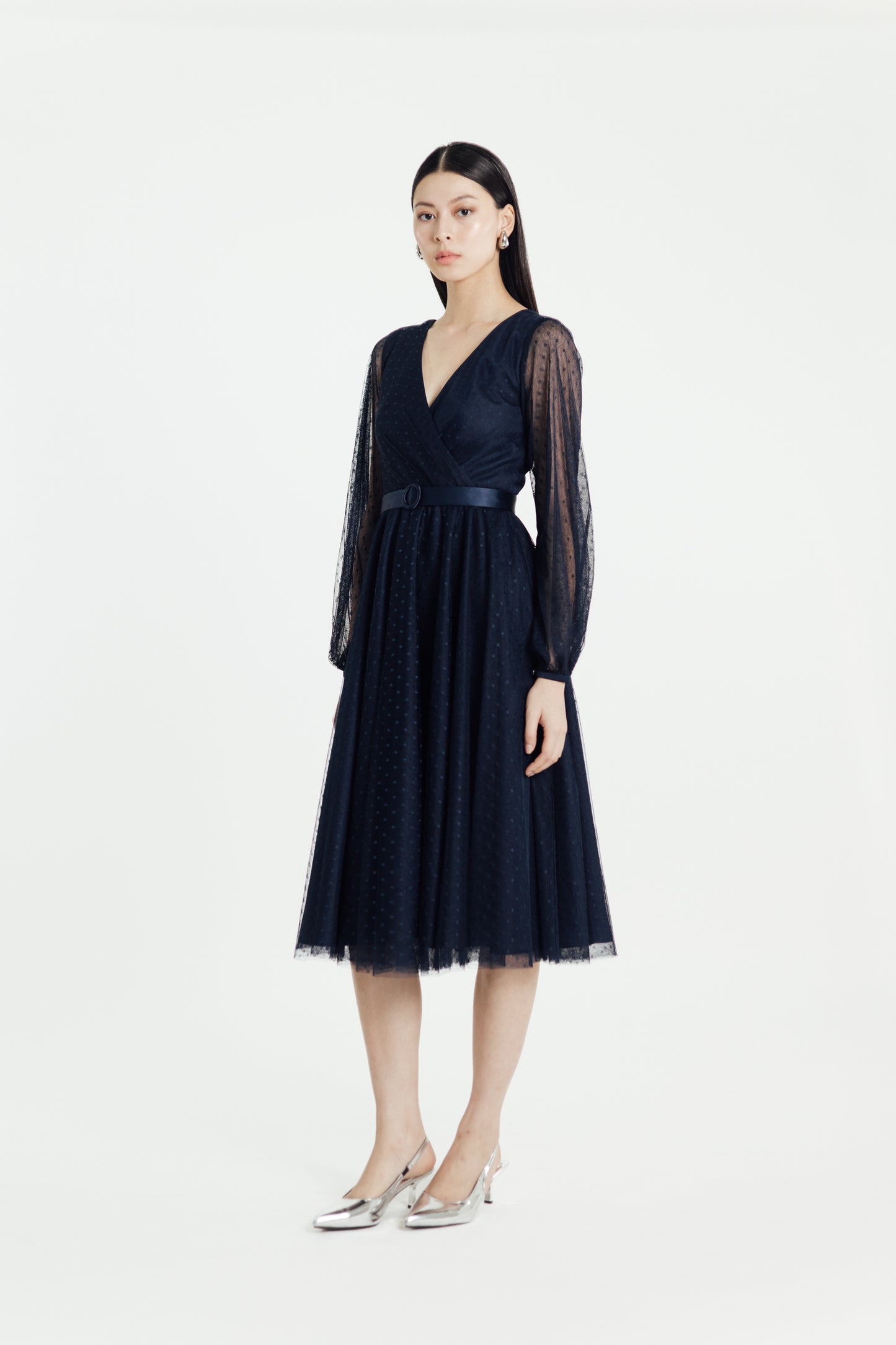 Frostine Dress in Navy