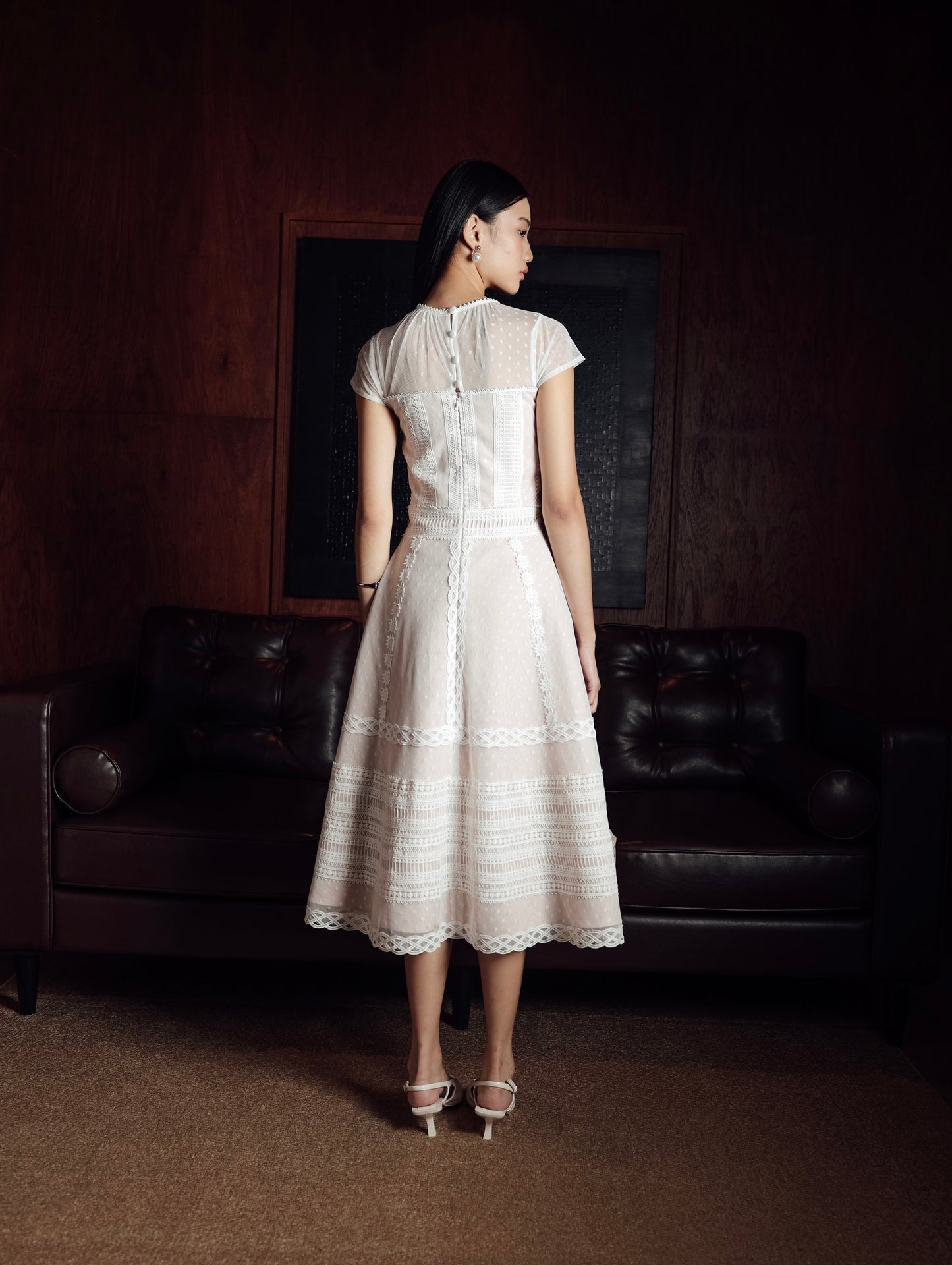 Nero Dress in White