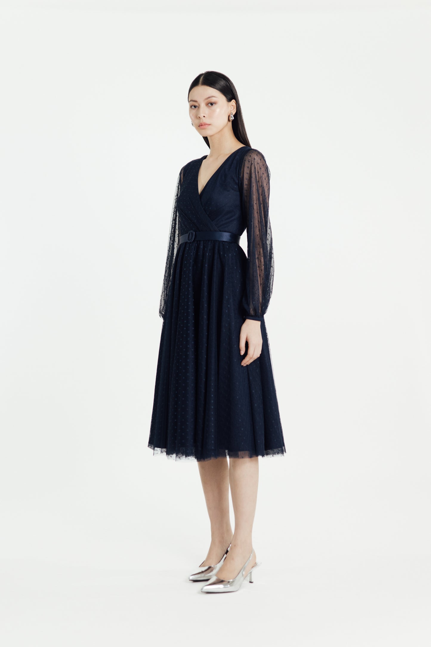 Frostine Dress in Navy