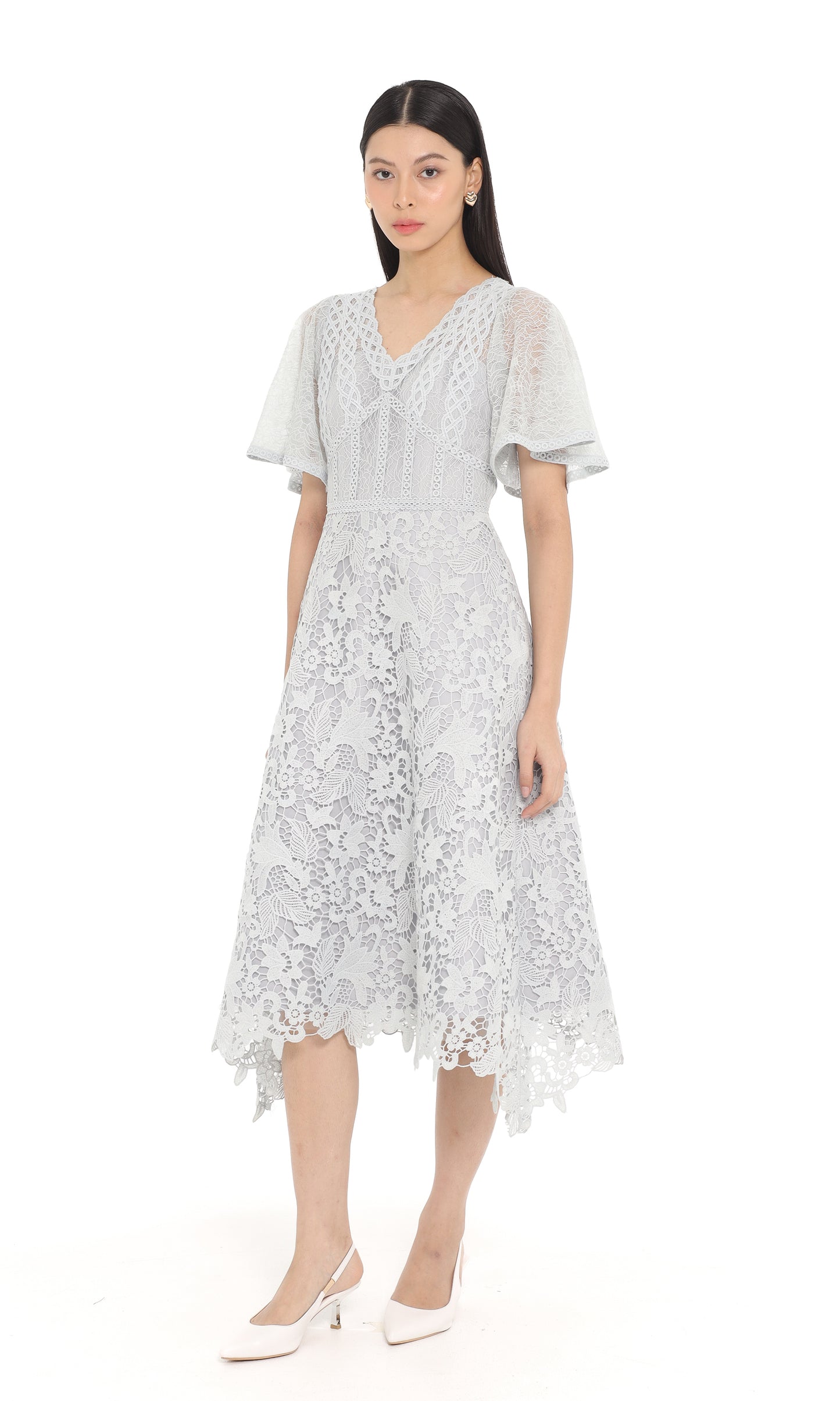 Carmelyn Dress in Ash Blue