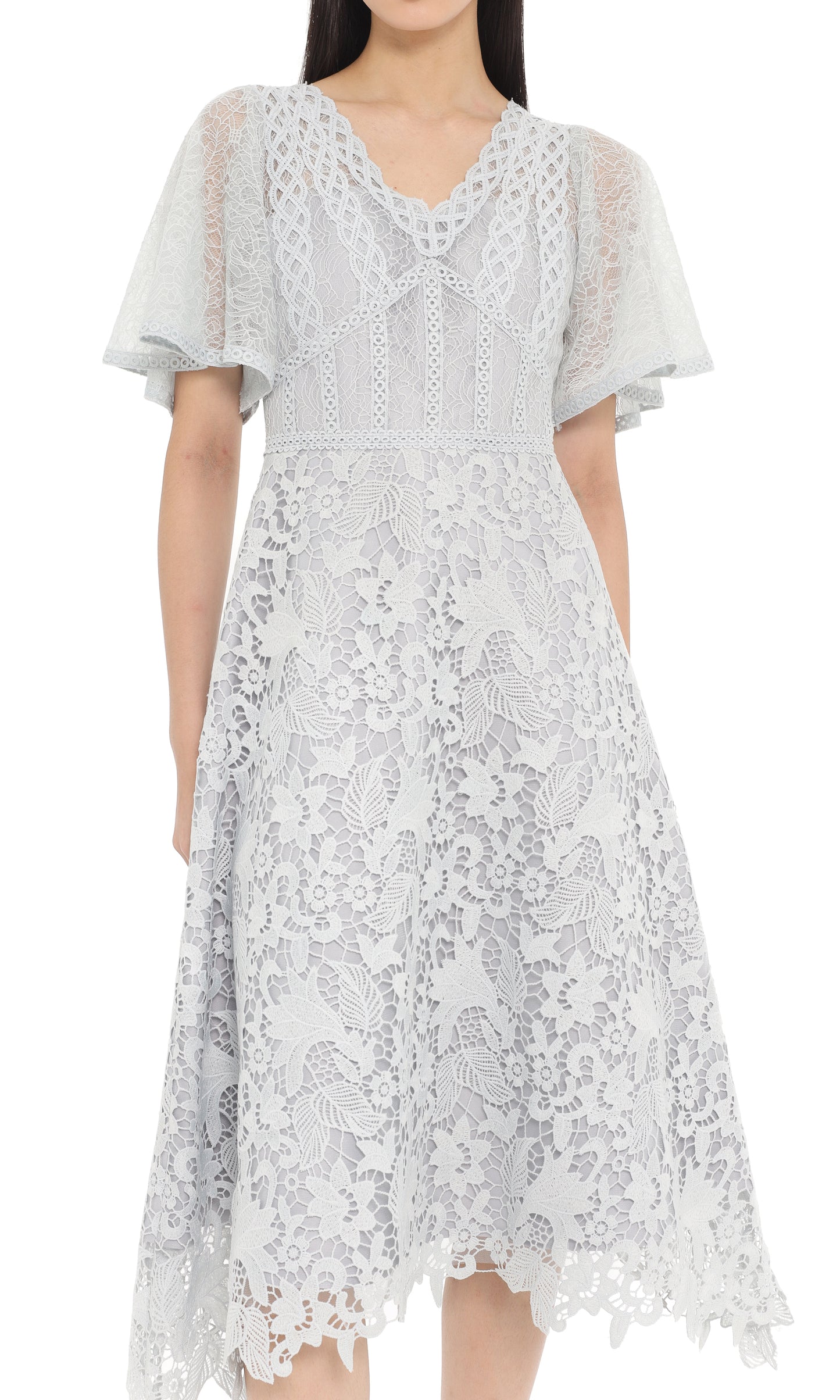 Carmelyn Dress in Ash Blue