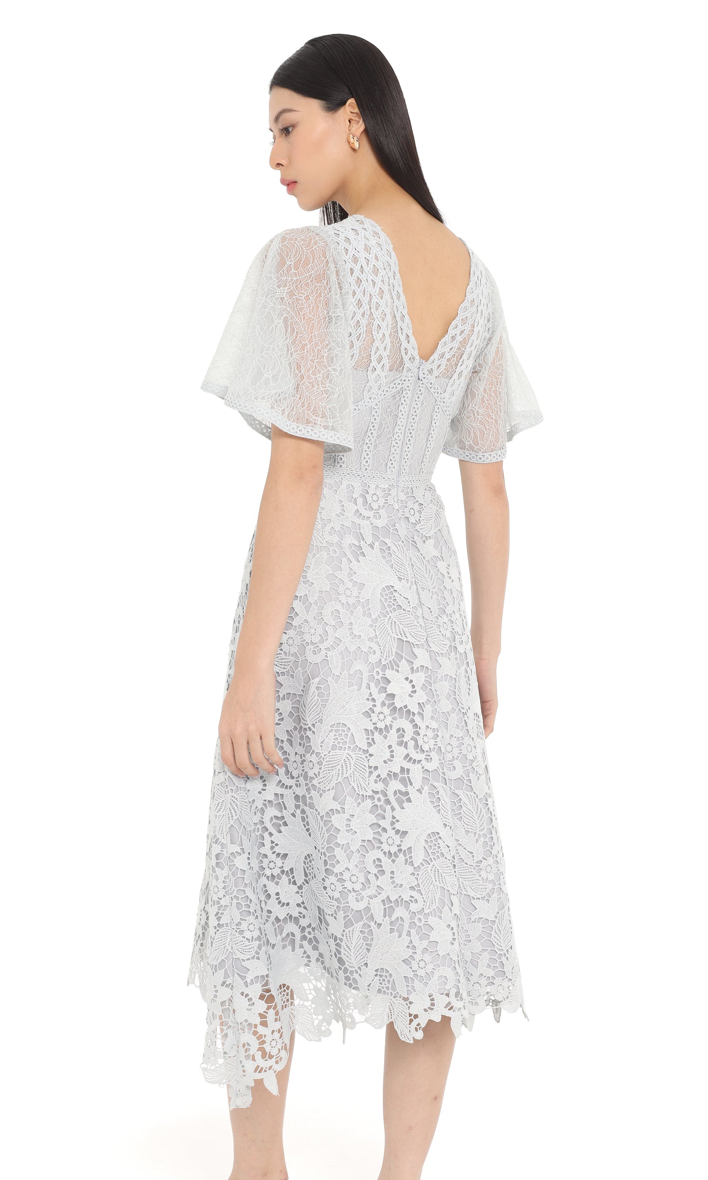 Carmelyn Dress in Ash Blue