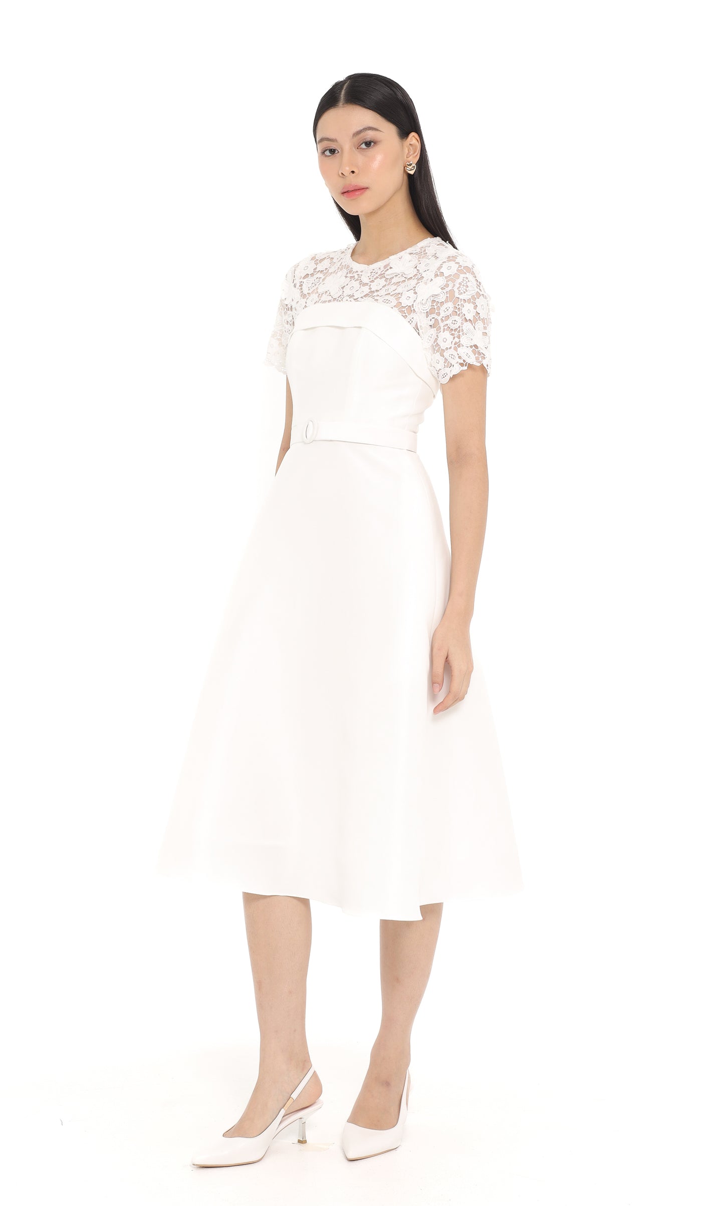 Olla Dress in White