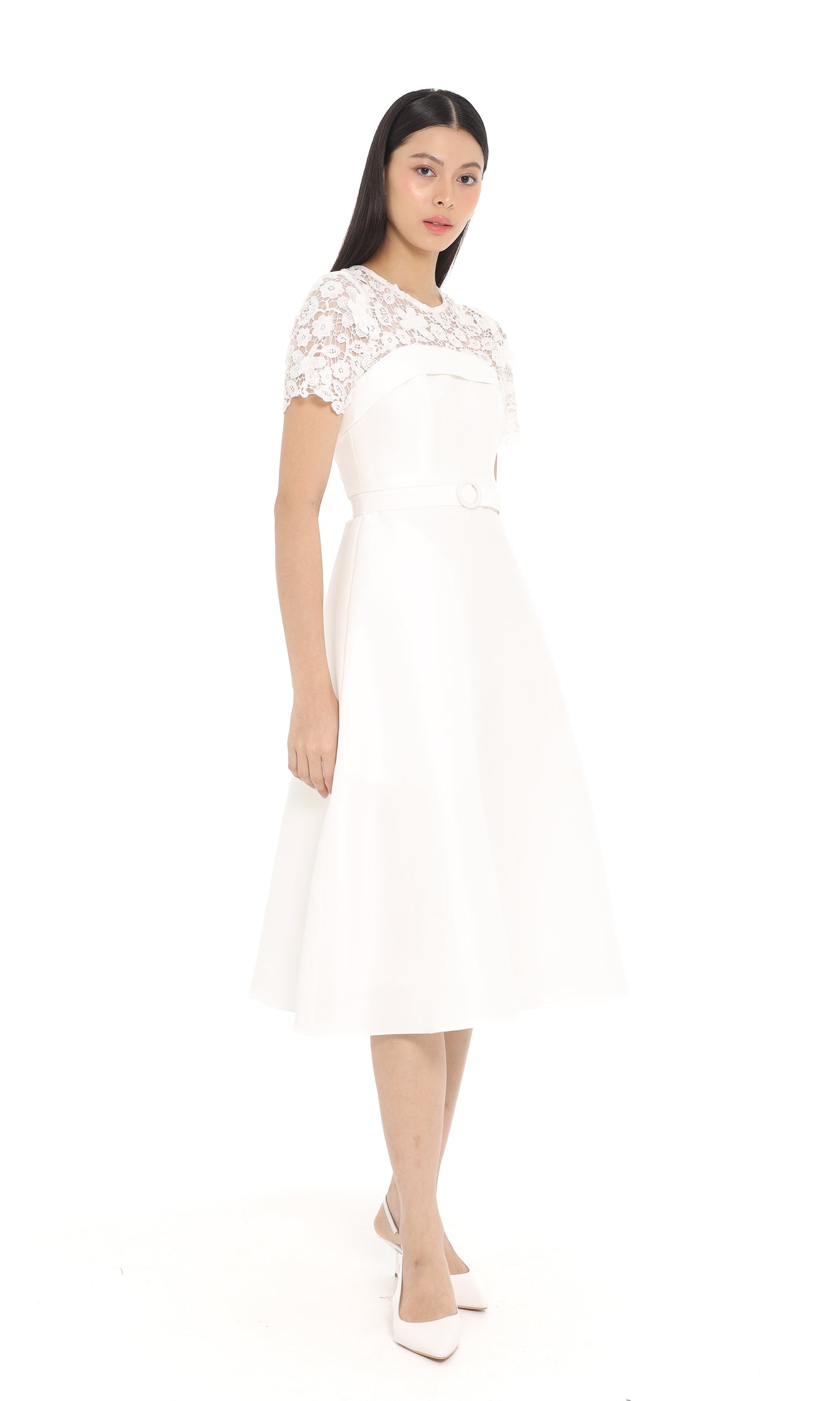 Olla Dress in White