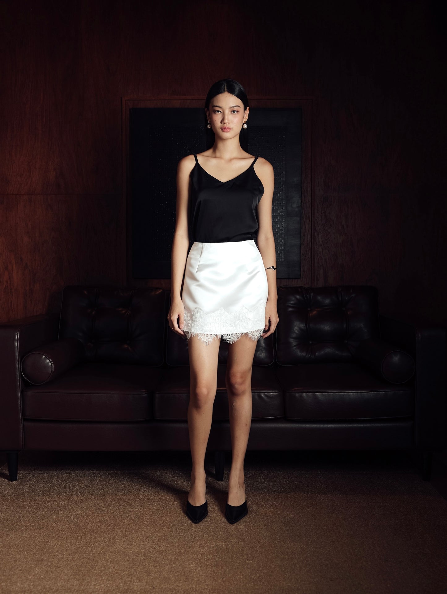 Perilla Skirt in White