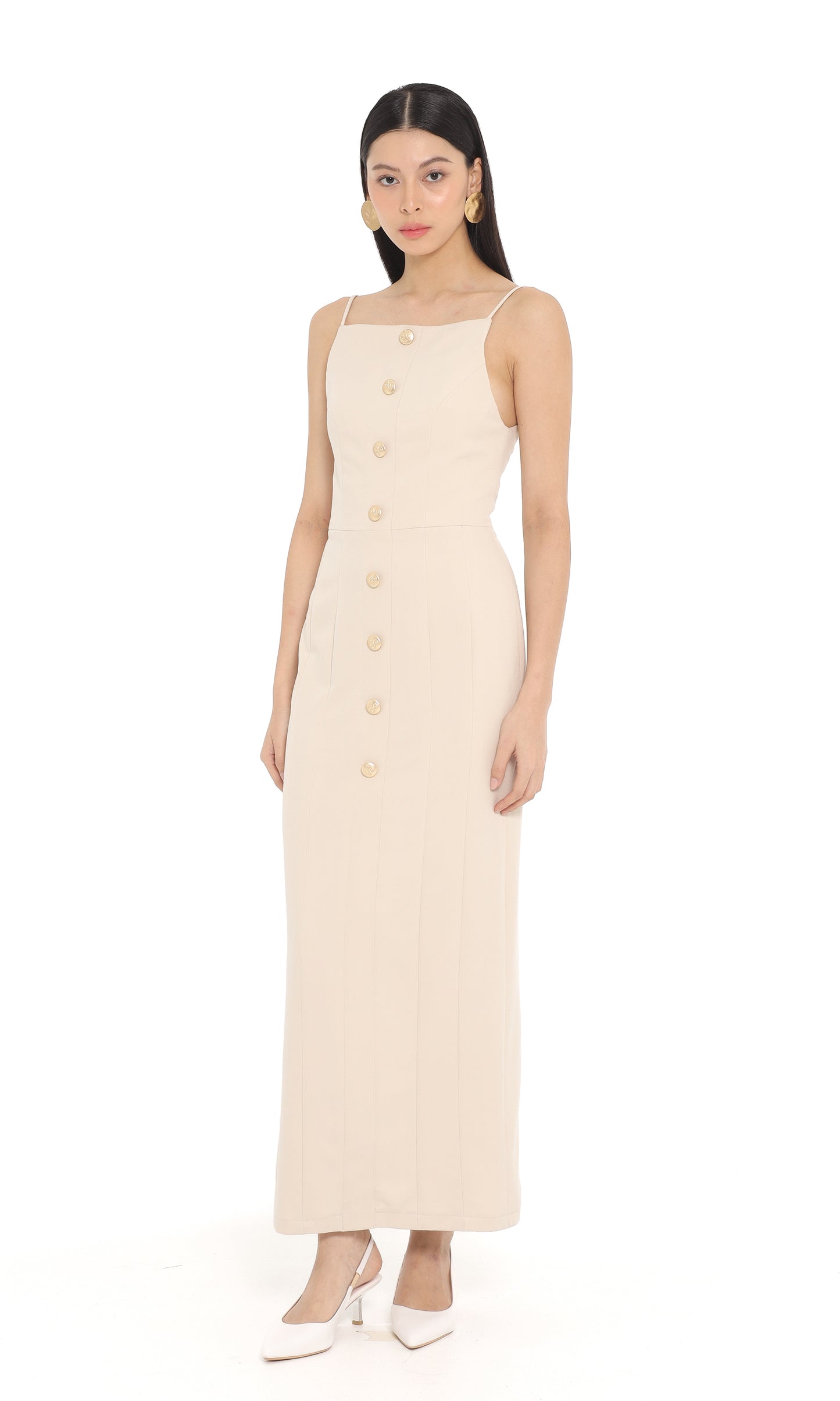 Emaline Dress in Oat