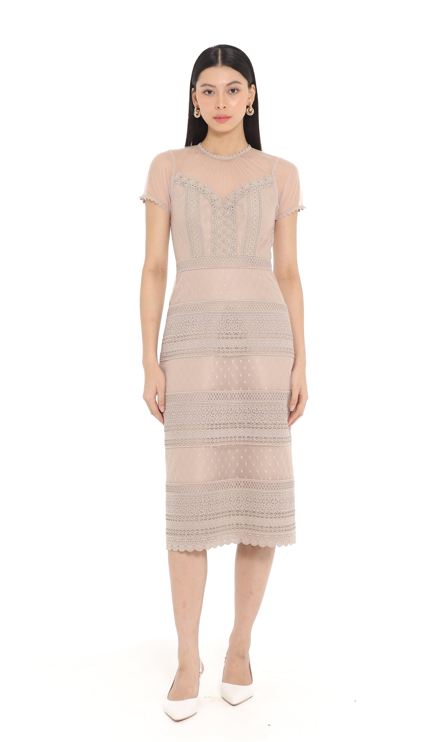Focal Dress in Brown