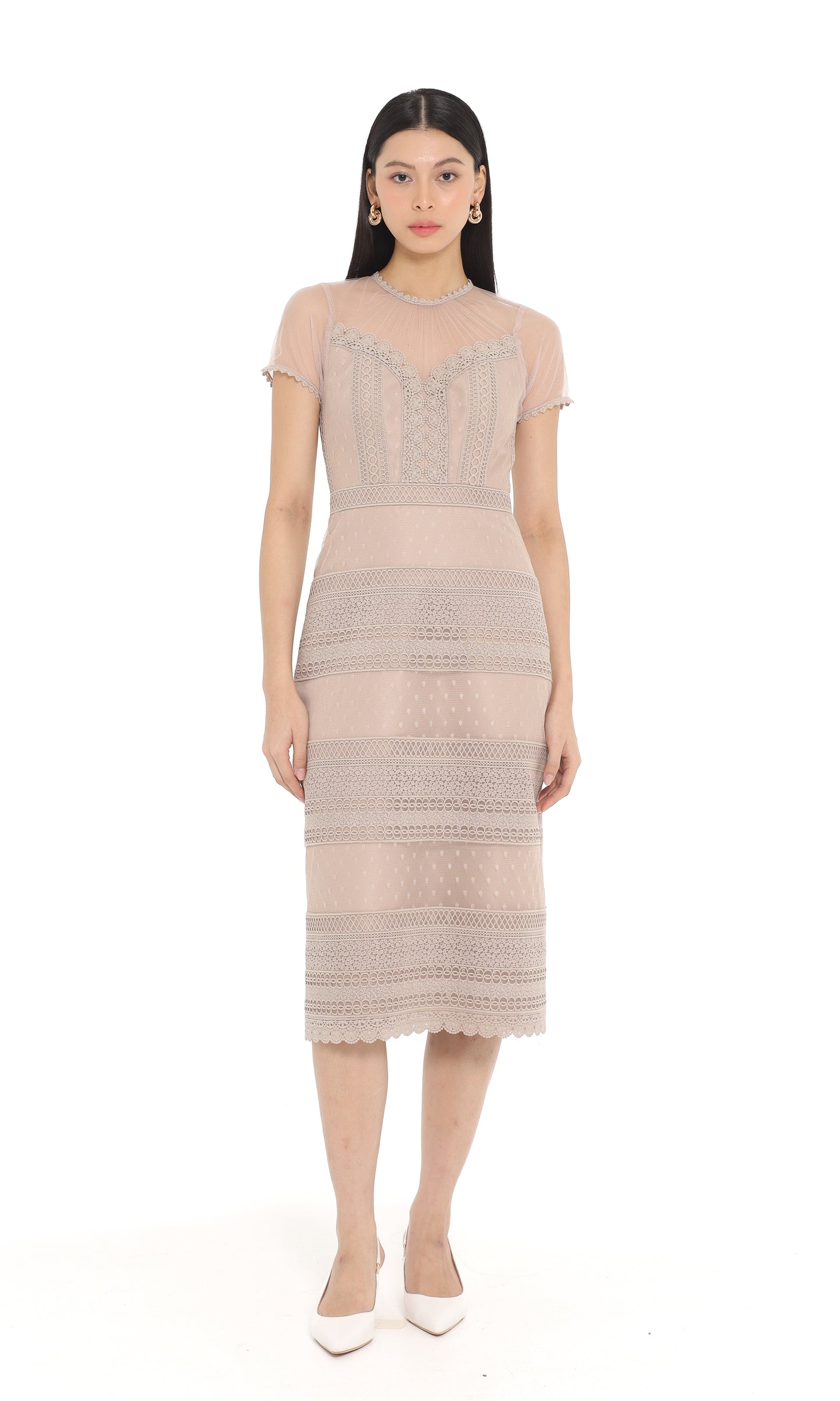 Focal Dress in Brown