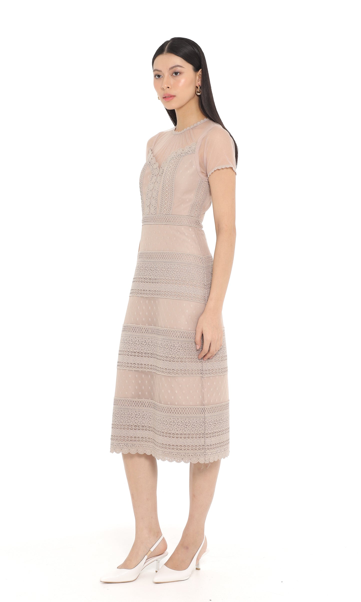 Focal Dress in Brown