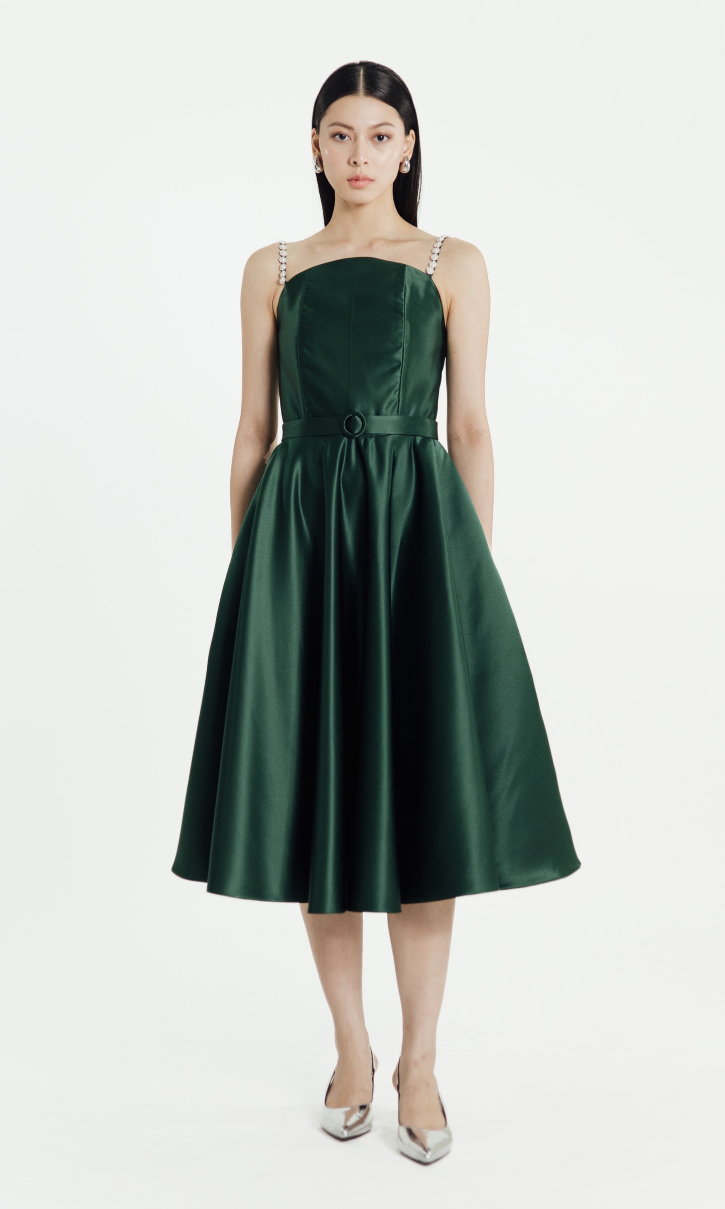 Amity Dress in Emerald