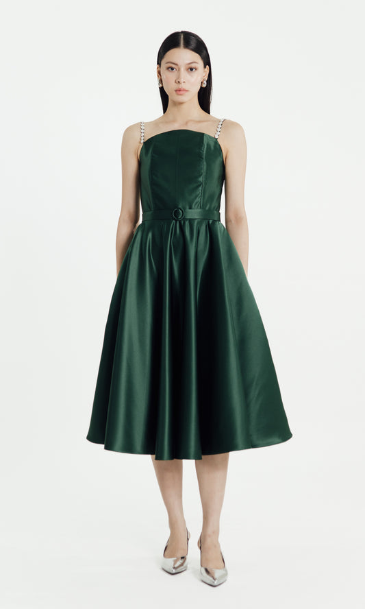 Amity Dress in Emerald