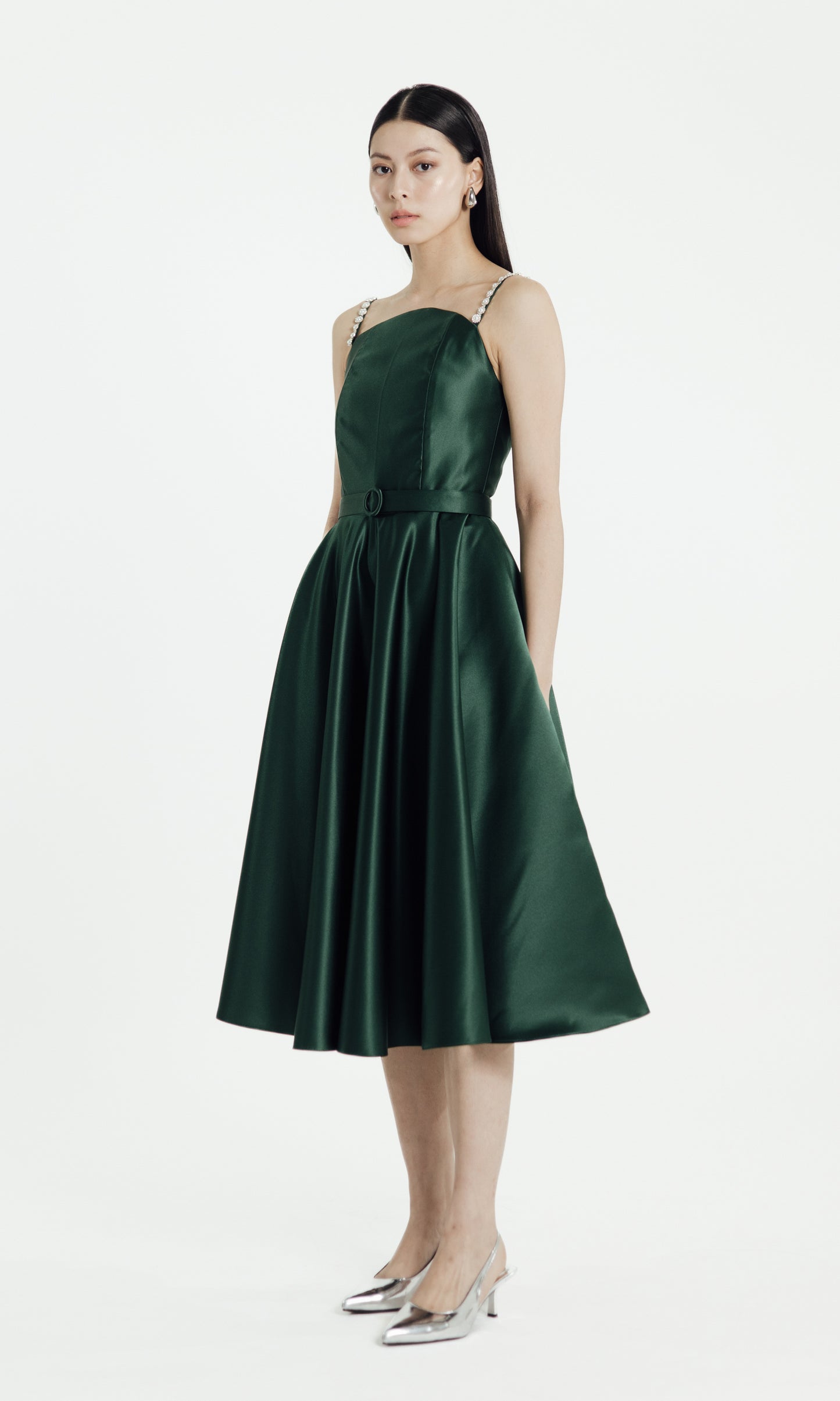 Amity Dress in Emerald