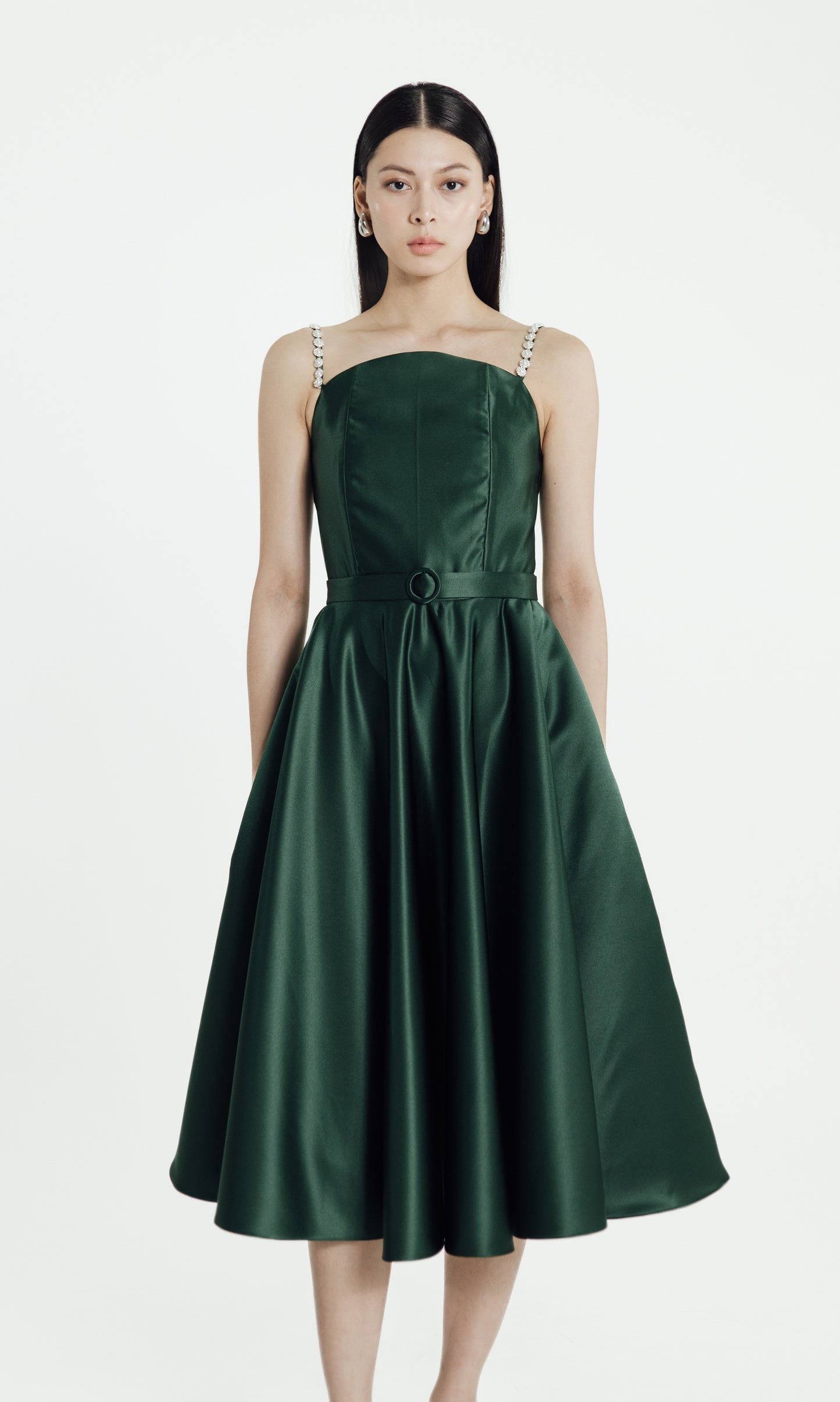 Amity Dress in Emerald