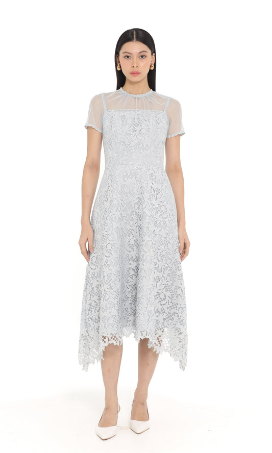 Navin Dress in Ash Blue