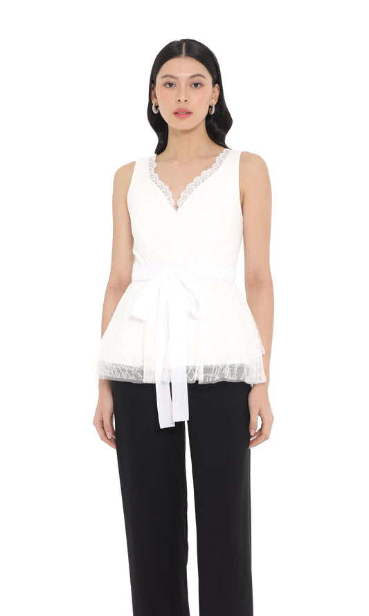 Alma Top in White