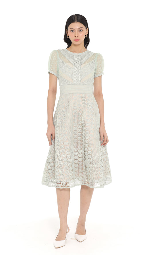 Solene Dress in Mint