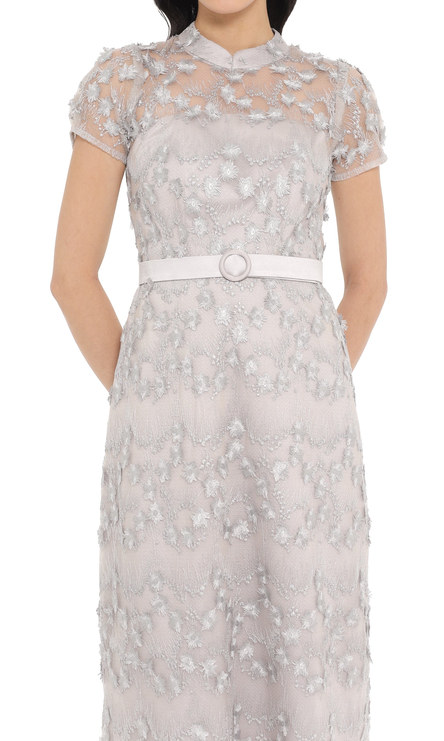 Clea Dress in Silver