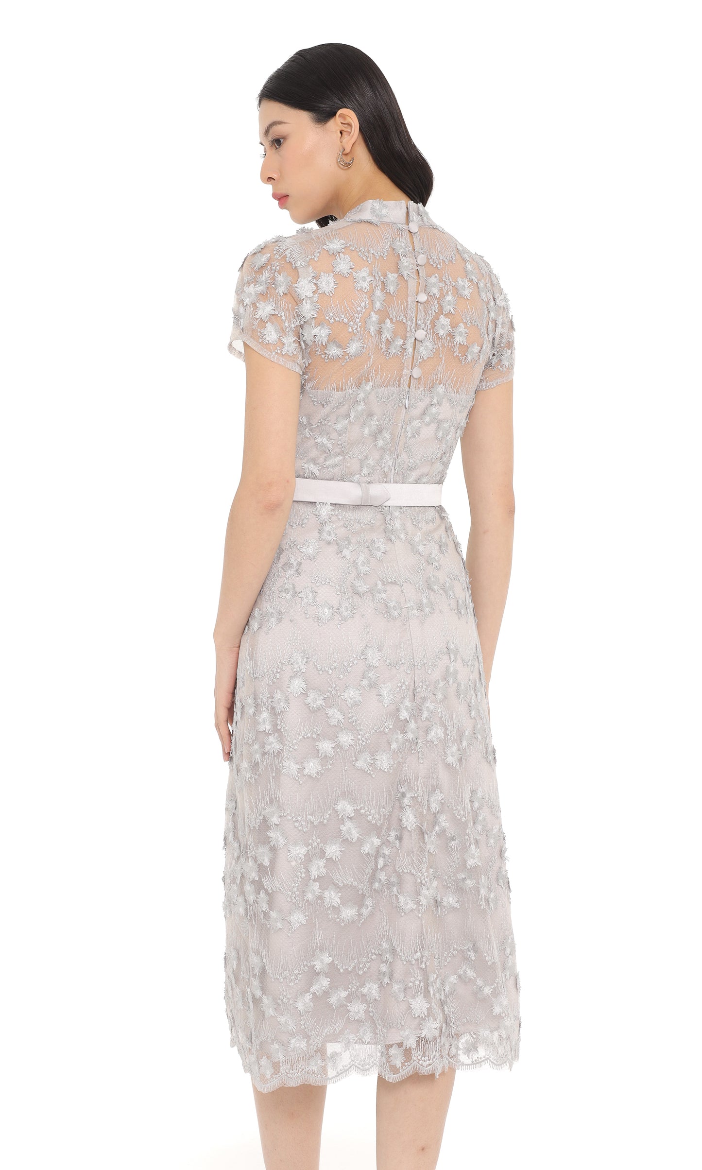 Clea Dress in Silver