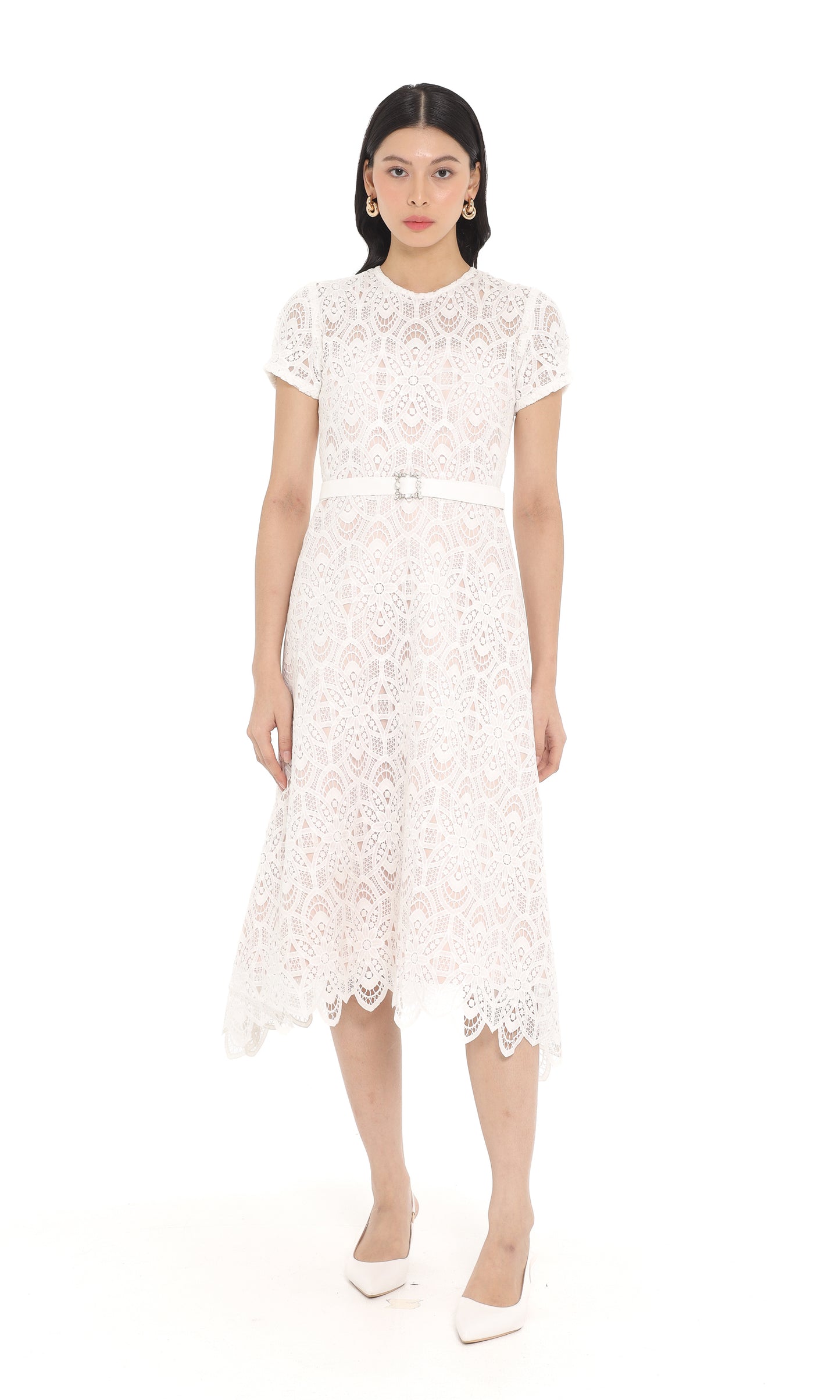 Lucienne Dress in White