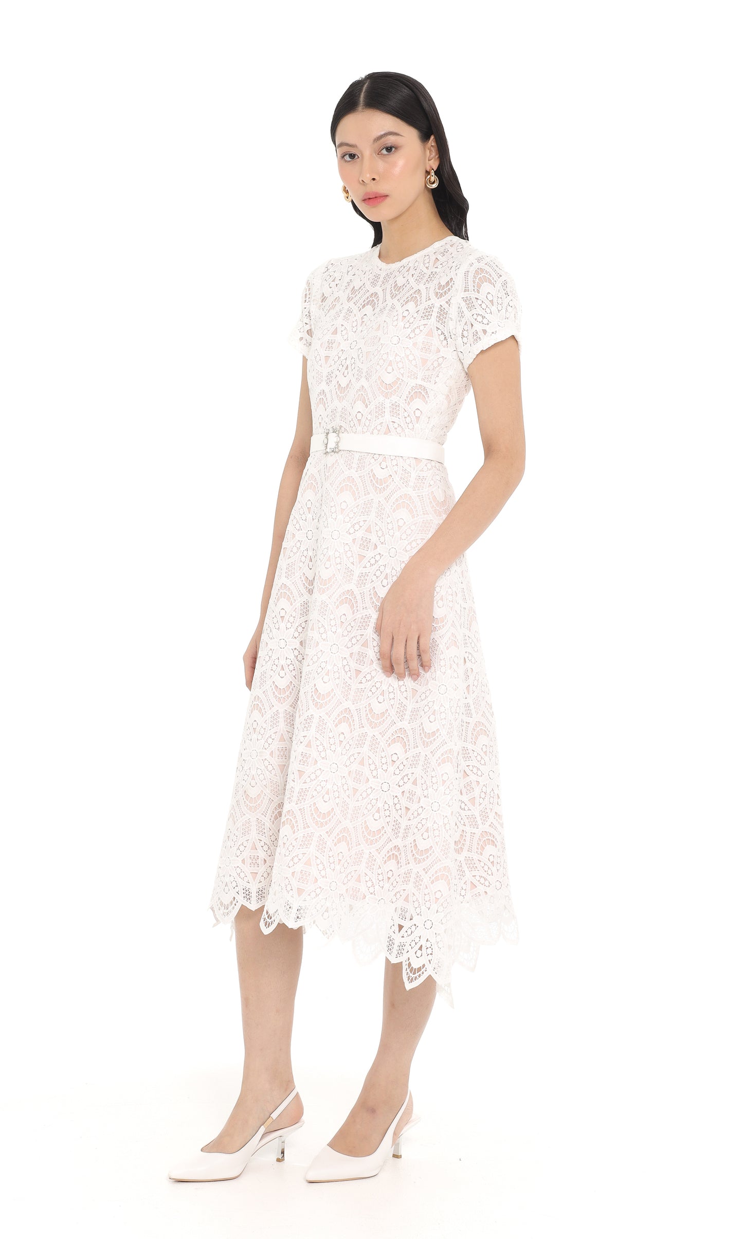 Lucienne Dress in White