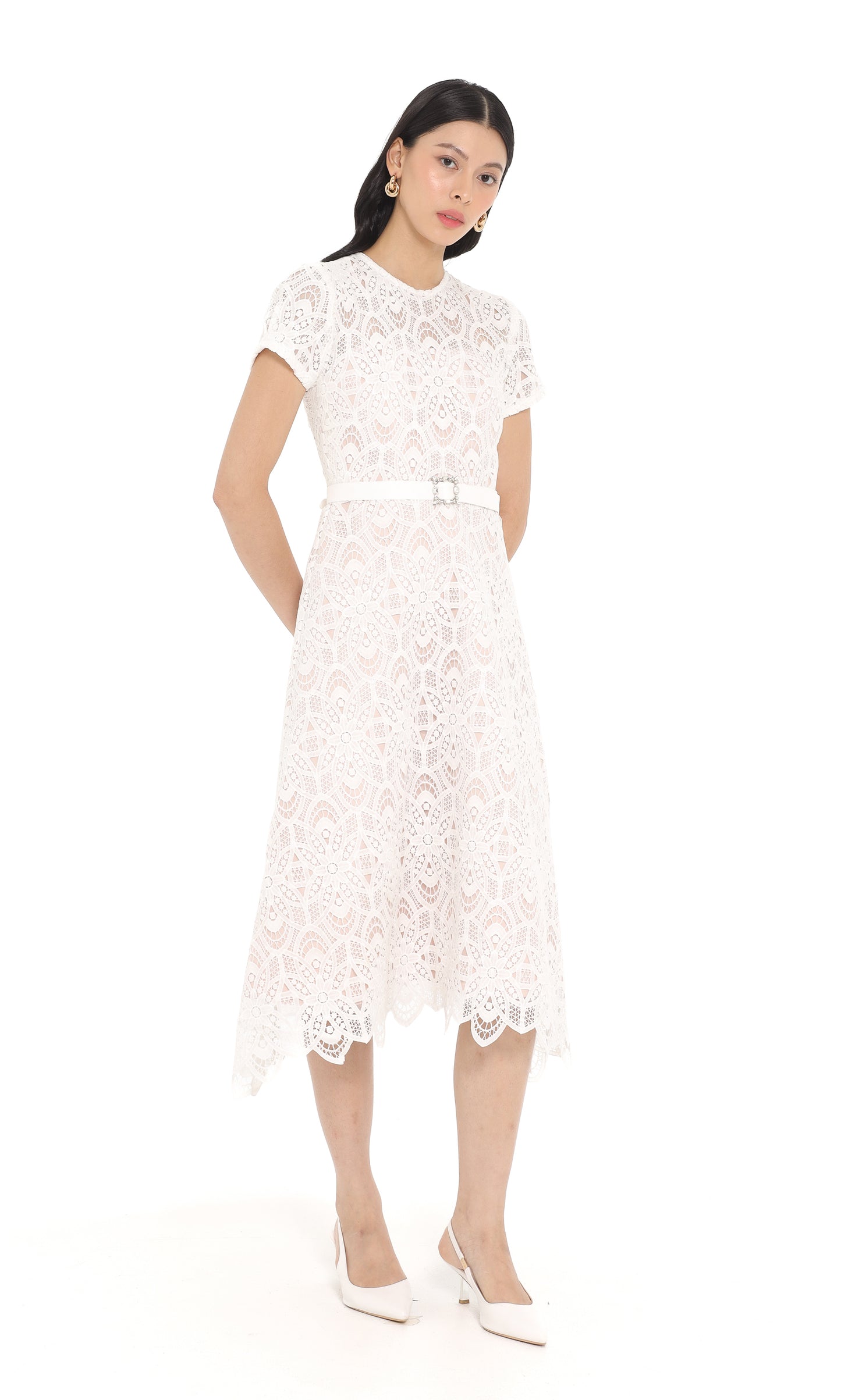 Lucienne Dress in White