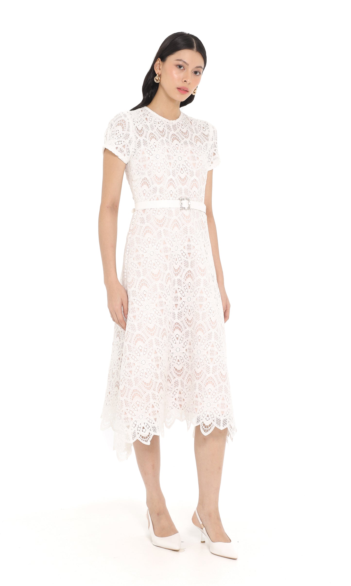 Lucienne Dress in White