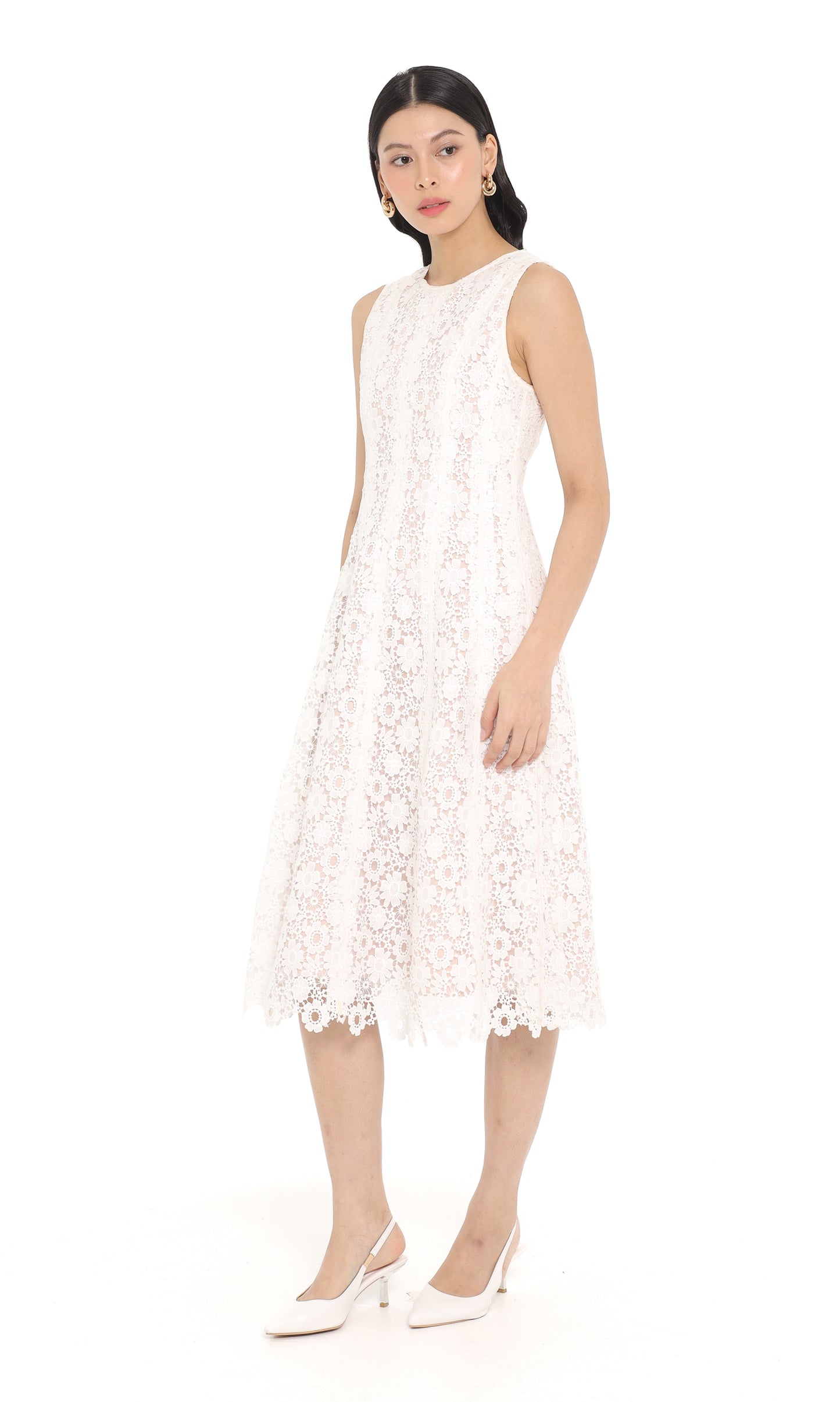 Morrie Dress in White