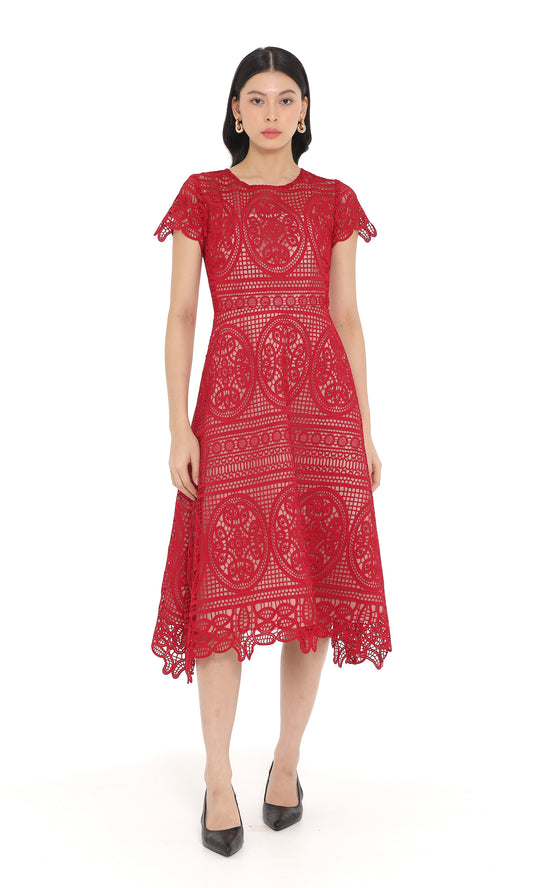 Khaite Dress in Maroon