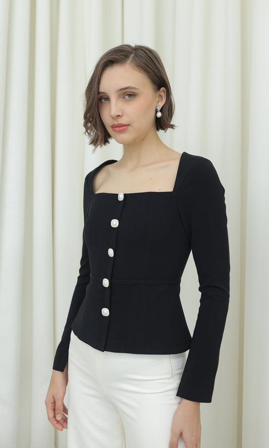 Petra Top in Black