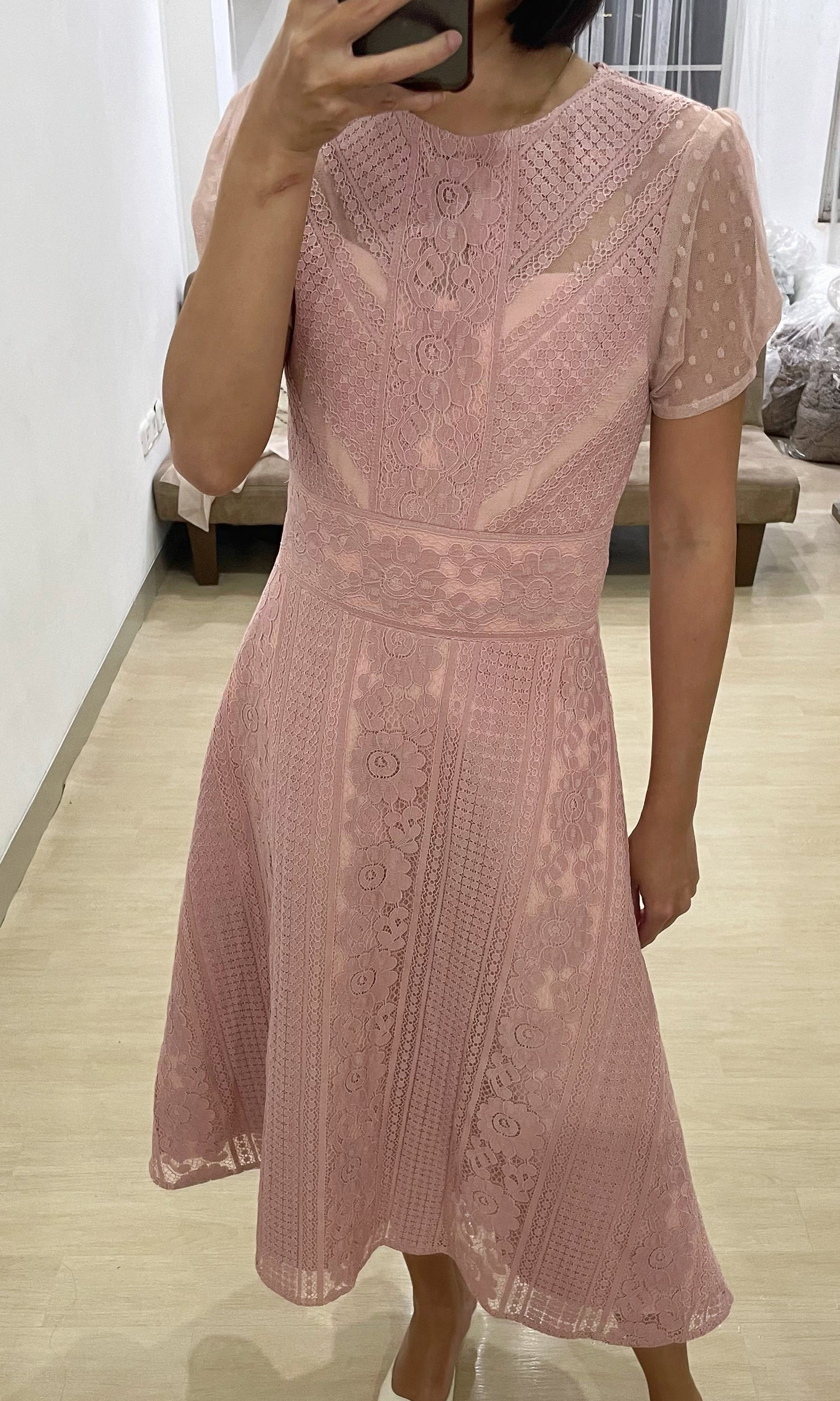 Basil Dress in Pink