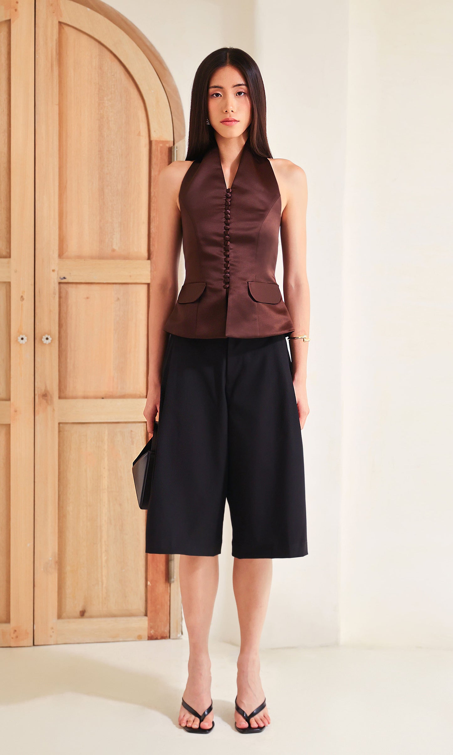 Azure Top in Espresso