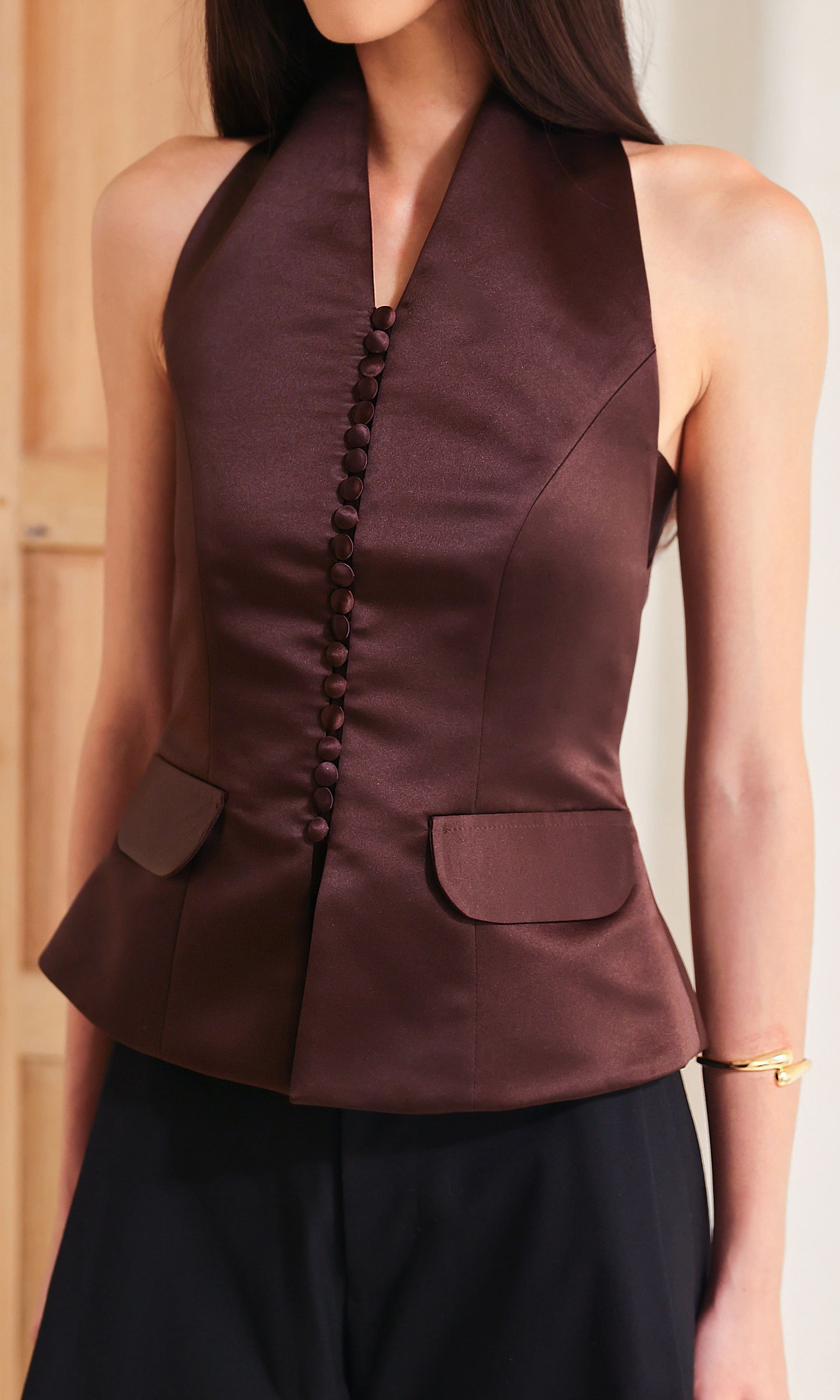 Azure Top in Espresso