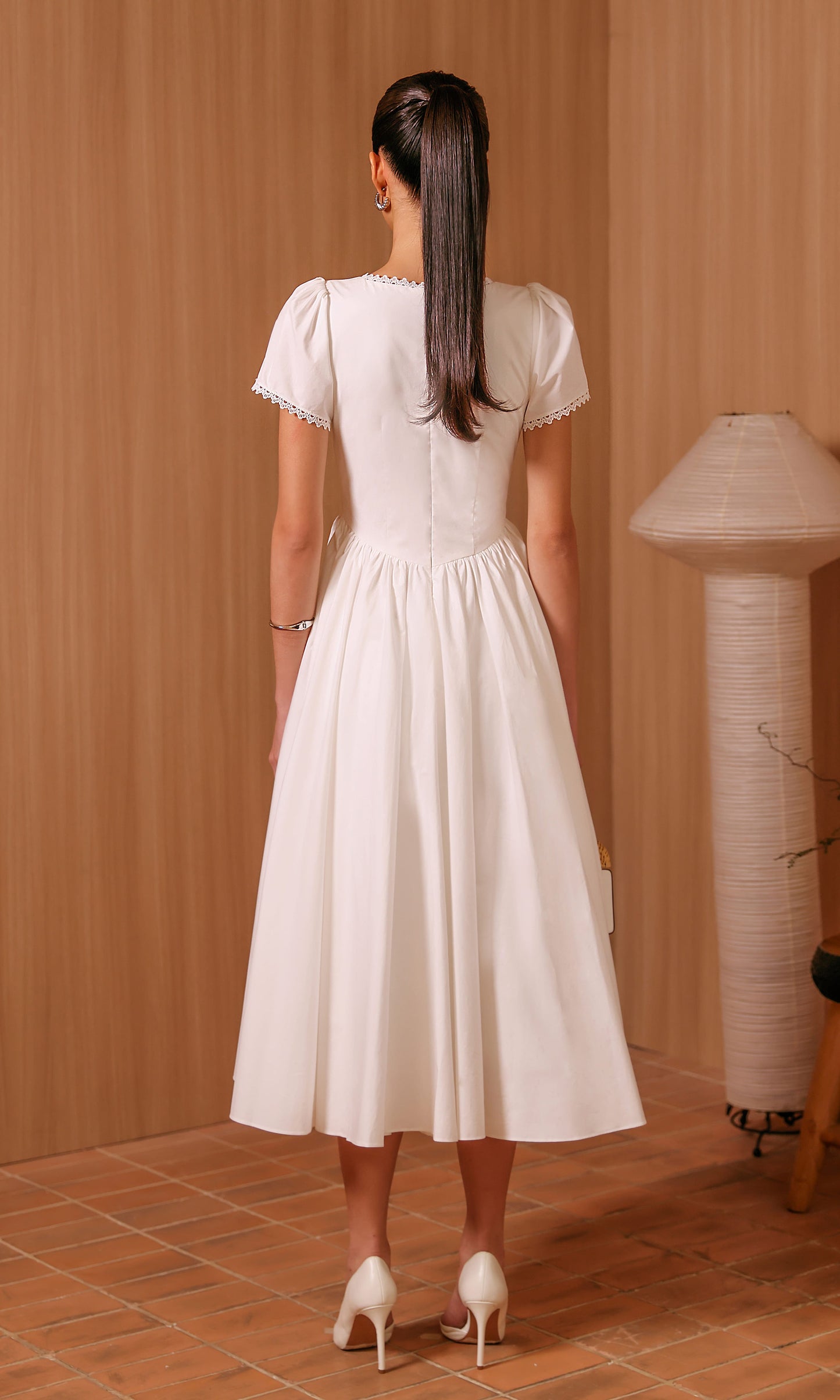 Chorus Dress in White