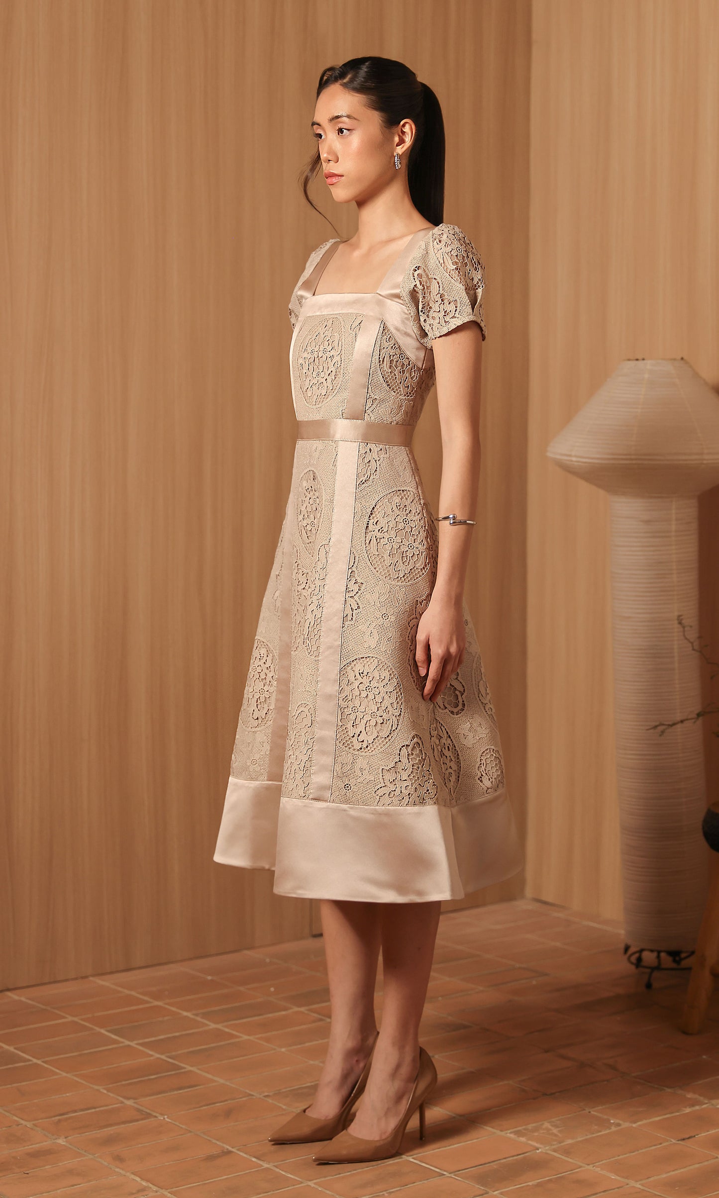 Capri Dress in Biscuit