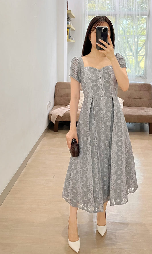 Patricia Dress in Dark Grey