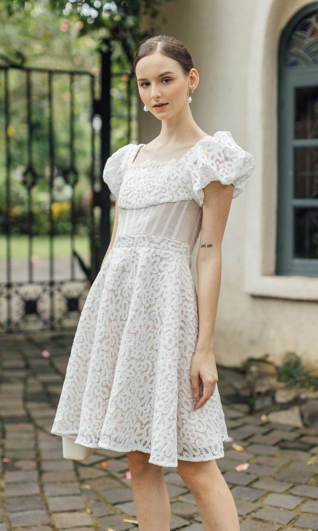 Sorrel Dress in White