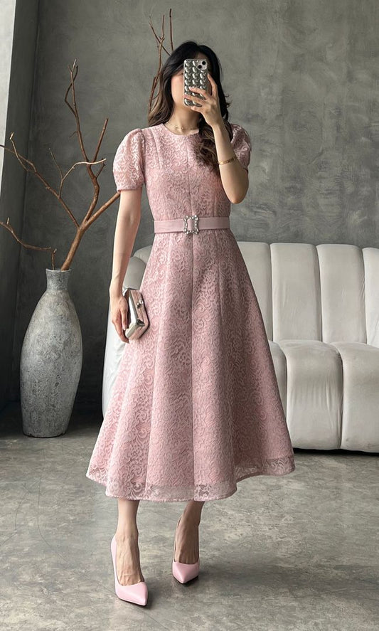 Dowson Dress in Pink